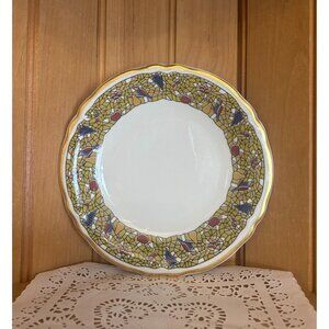 Vintage Shenango Stained Glass Window Bread Butter Plate Decorative Restaurantwa